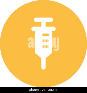 Health vaccine, illustration, vector, on a white background. Stock Vector