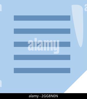 Bank document, illustration, vector, on a white background. Stock Vector