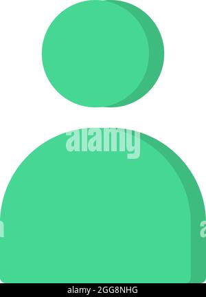 Contacts app, illustration, vector, on a white background. Stock Vector