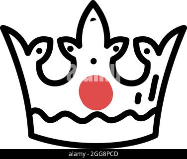 Isolated crown icon Royalty icon Vector Stock Vector Image & Art - Alamy