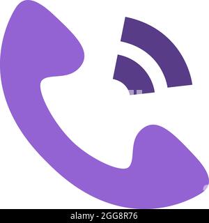 Hotel call, illustration, vector, on a white background. Stock Vector