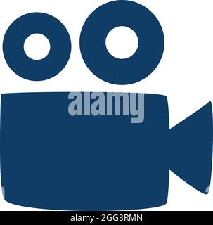 Taking videos, illustration, vector, on a white background. Stock Vector