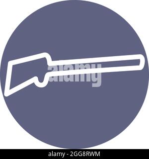 Simple gun, illustration, vector, on a white background. Stock Vector