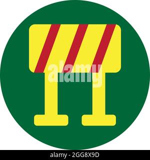Under construction, illustration, vector, on a white background. Stock Vector