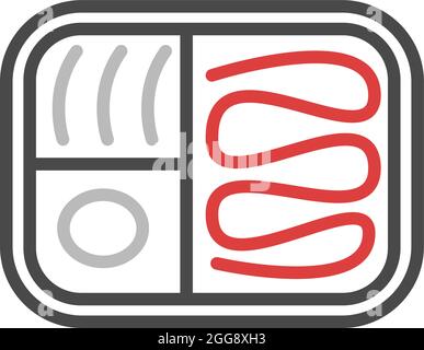 Office lunch, illustration, vector, on a white background. Stock Vector
