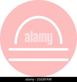 Libra zodiac sign, illustration, vector, on a white background. Stock Vector