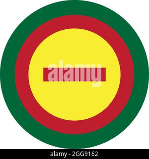 Dead end street traffic sign, illustration, vector, on a white background. Stock Vector
