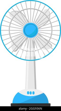 Table fan, illustration, vector on white background. Stock Vector