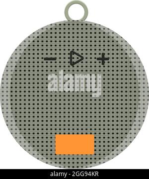 Bluetooth speaker, illustration, vector on white background. Stock Vector