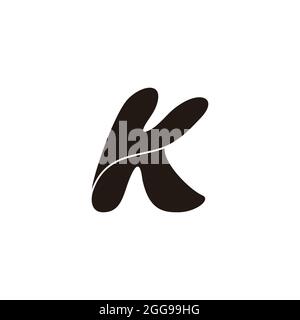 letter k simple 3d flat folding design logo vector Stock Vector