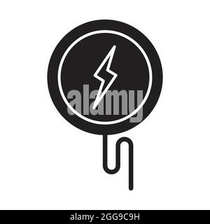 Wireless charging icon vector artificial Intelligence collection for your web design, logo, UI. illustration Stock Vector