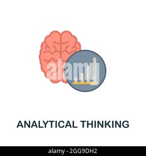 Analytical Thinking icon from personality collection. Simple line ...
