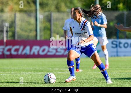 Formello, Italy. 29th Aug, 2021. Rincon Torres UC Sampdoria seen in action during the Italian Football Championship League A Women 2021/2022 match between SS Lazio vs UC Sampdoria at the Stadium Mirko Fersini Credit: Independent Photo Agency/Alamy Live News Stock Photo