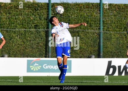 Formello, Italy. 29th Aug, 2021. Bianca Fallico of UC Sampdoria seen in action during the Italian Football Championship League A Women 2021/2022 match between SS Lazio vs UC Sampdoria at the Stadium Mirko Fersini Credit: Independent Photo Agency/Alamy Live News Stock Photo