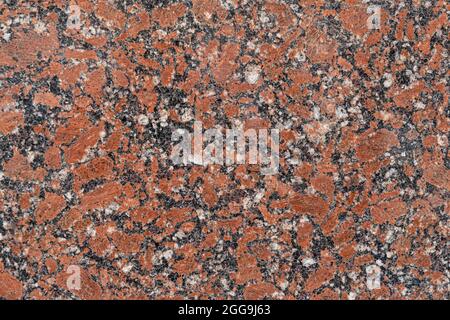 Red polished natural granite grunge texture Stock Photo