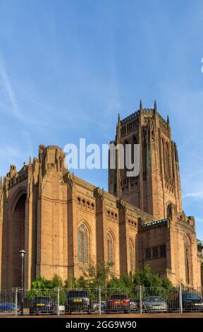 The Liverpool Cathedral is the Anglican Diocese of Liverpool Stock Photo