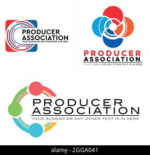 Industrial business manufacturer logo design Stock Vector