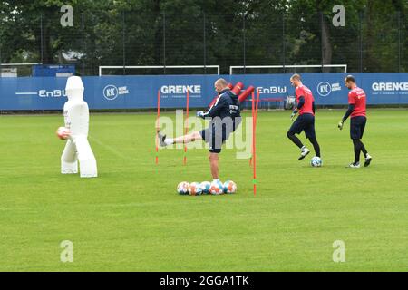 KSC Training with new player Karlsruher SC Felix Irorere monday 30. August 2021 Wildparkstadion Stock Photo