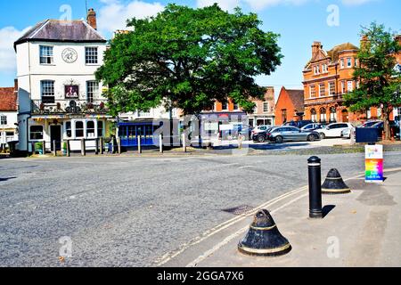 Market Square, Winslow, Buckinghamshire, England Stock Photo