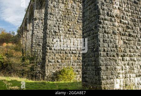 Pontsarn Viaduct near Pontsticill in the Brecon Beacons National Park Stock Photo