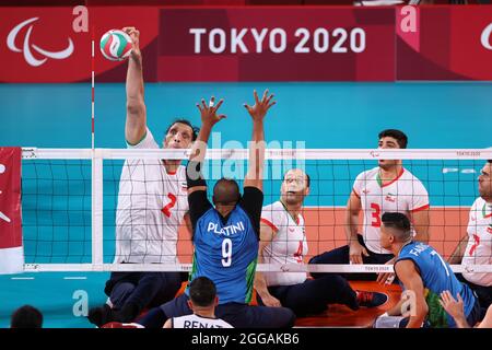 Chiba, Japan. 30th Aug, 2021. Morteza Mehrzad Selakjani & Iran team ...