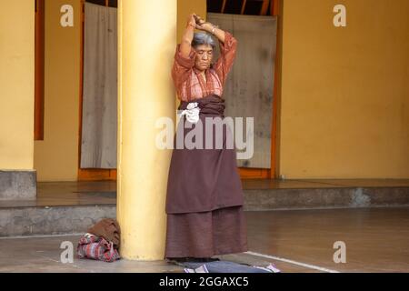 Dalai Lama's temple, Dharamsala, Himachal Pradesh, India Stock Photo