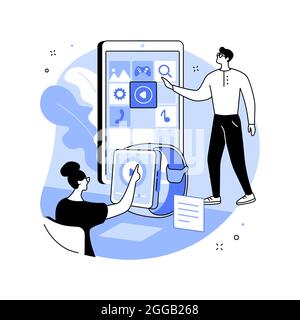Wearable app development abstract concept vector illustration Stock ...