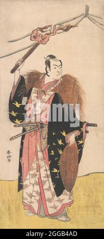 Ichikawa Monosuke II as Soga no Juro Sukenari (?), ca. 1785. Stock Photo