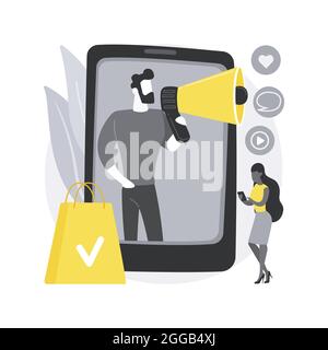 Brand advocate abstract concept vector illustration. Stock Vector