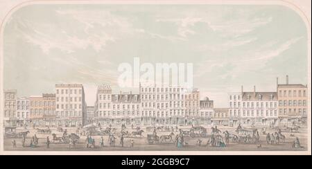 Broadway, New-York from Canal to Grand Street, West Side, 1856. Stock Photo