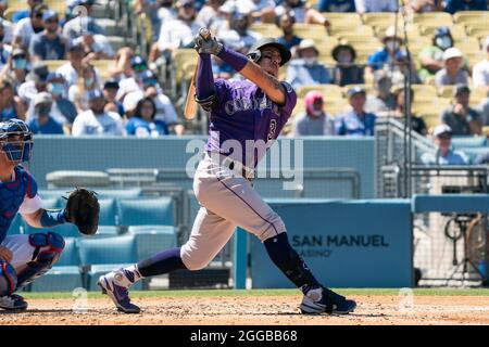 Colorado Rockies catcher Dom Nunez (3) in the second inning of a baseball  game Wednesday, April 20, 2022, in Denver. (AP Photo/David Zalubowski Stock  Photo - Alamy