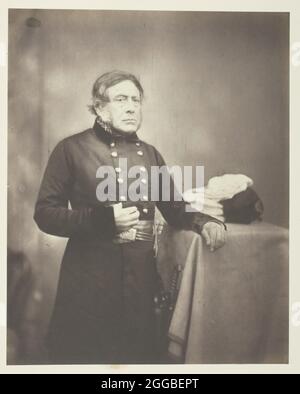 Lieutenant General Sir H.J.W. Bentinck, K.C.B., 1855. A work made of salted paper print, plate 35 from the album &quot;photographs taken in the crimea&quot; (1856). Stock Photo