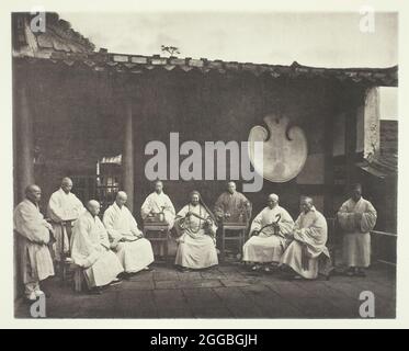 century vintage photograph Monks at monastery well, Florence, Italy Stock Photo - Alamy
