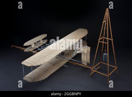 Model, Static, Wright C, 1953. Wood and tissue exhibit model of a 1912 ...
