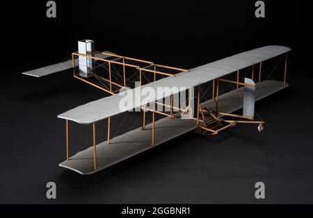 Model, Static, Wright C, 1953. Wood and tissue exhibit model of a 1912 ...