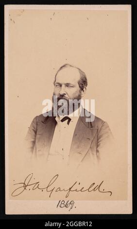 Portrait of James Abram Garfield (1831-1881), 1869. Stock Photo