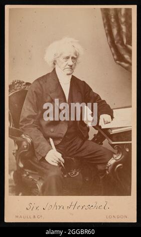 Portrait of Sir John Frederick William Herschel (1792-1871), Before 1871. Stock Photo