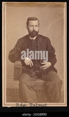 Portrait of Edward Palmer (1829-1911), 1868-1869. Stock Photo