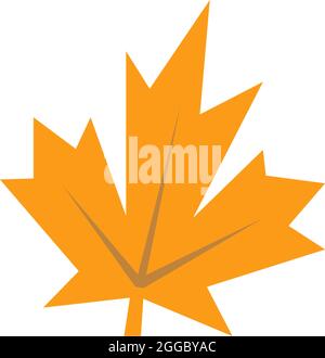 Autumn leaves icon flat design template vector Stock Vector