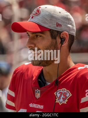 Las Vegas Raiders quarterback Jimmy Garoppolo takes questions at a news  conference Friday, March 17, 2023, in Henderson, Nev. (AP Photo/John Locher  Stock Photo - Alamy