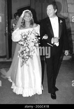 New Braunfels Texas USA, 1983: Wedding of Texas Democratic politician Bob Krueger and Kathy Tobin. ©Bob Daemmrich Stock Photo