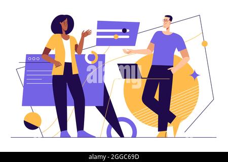 Modernt flat style outline vector illustration on the subject of media, technologies, communication. Editable stroke Stock Vector