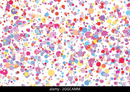 White multicolor background, colorful vector texture with circles. Splash effect banner. Glitter silver dot abstract illustration with blurred drops Stock Vector
