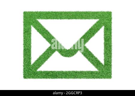 https://l450v.alamy.com/450v/2ggcrp3/mail-icon-envelope-made-of-green-grass-isolated-on-white-background-2ggcrp3.jpg