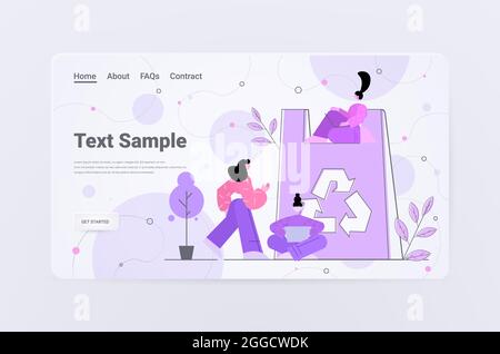 customers buying products in reusable eco friendly packing ecological recycling packing for shopping zero waste Stock Vector