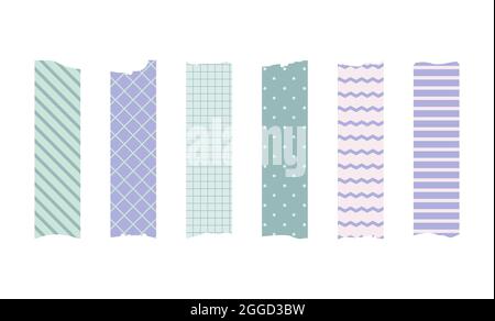 Label Scotch Sticker Flag Washi Tape Cute Flat Set Stock