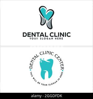 Dental clinic logo icon vector Stock Vector