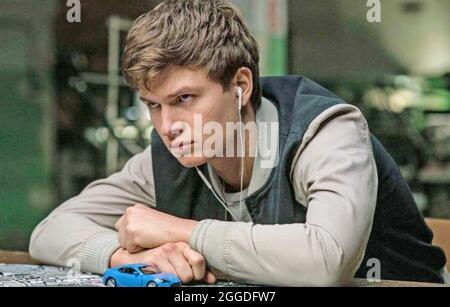 BABY DRIVER 2017 Sony Pictures Releasing film with Ansel Elgort Stock Photo