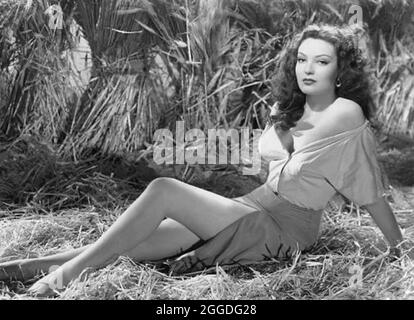 LINDA DARNELL (1923-1965  American film actress in 1944 Stock Photo