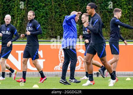 ZEIST, NETHERLANDS - AUGUST 31: KNVB Logo during the Netherlands Press  Conference at KNVB Campus on August 31, 2021 in Zeist, Netherlands (Photo  by Jeroen Meuwsen/Orange Pictures Stock Photo - Alamy